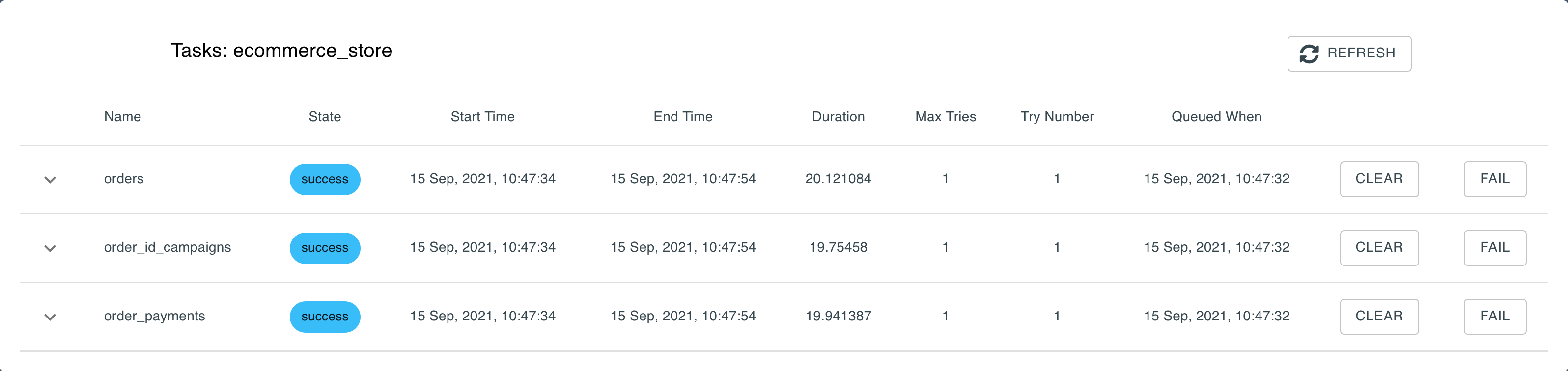 Pipeline Runs Example